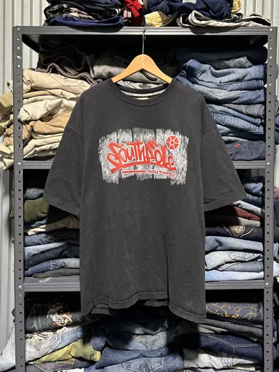 Pre-owned Jnco X Southpole Crazy Vintage Y2k Southpole Grunge Skater Opium Tee Shirt In Black