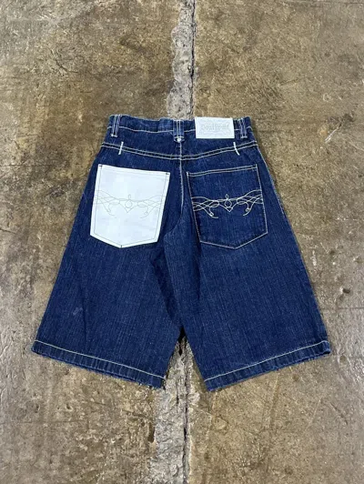 Pre-owned Jnco X Southpole Crazy Vintage Y2k Southpole Jorts Baggy Skater Grunge Shorts In Blue