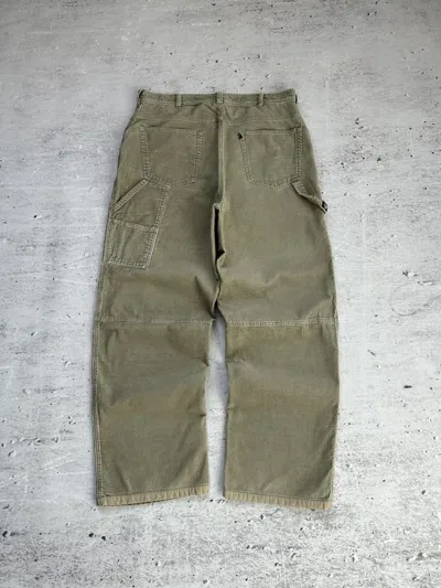 Pre-owned Jnco X Southpole Vintage Old College Inn Corduroy Baggy Carpenter Pants 00s In Beige