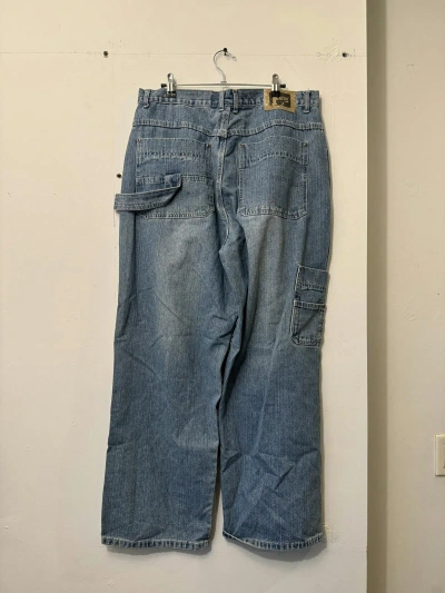 Pre-owned Jnco X Southpole Vintage Y2k Baggy Light Wash Carpenter Denim Jeans In Blue