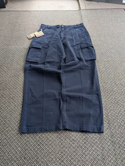 Pre-owned Jnco X Southpole Y2k Plugg Deadstock Baggy Grunge Cybergoth Cargo Pants In Navy