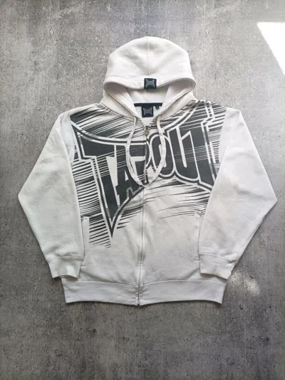 Pre-owned Jnco X Tapout Crazy Vintage Y2k Hoodie Affliction Style Jnco In White