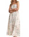 J.nna Hello Dear Eyelet Midi Dress In White In Neutral