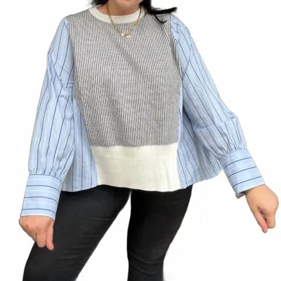 J.nna Multiply Top In Blue