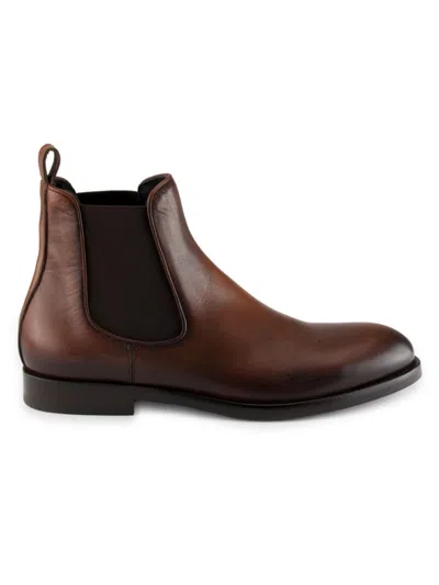 Jo Ghost Men's Leather Chelsea Boots In Dark Brown