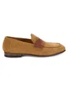 JO GHOST MEN'S SUEDE PENNY LOAFERS