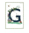 Jo Laing A4 Letter Print In Navy