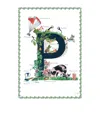 Jo Laing A4 Letter Print In Navy
