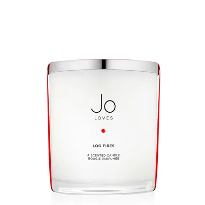 Jo Loves Log Fires Luxury Candle 2200g In White