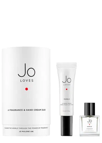 Jo Loves Pomelo Fragrance & Hand Cream Duo In White