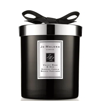 Jo Malone London Cologne Intense Velvet Rose And Oud Home Candle 200g In Black