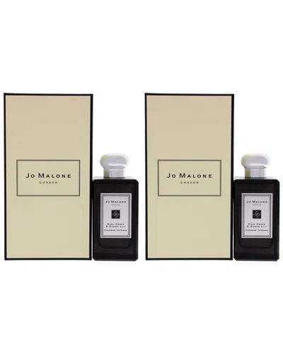 Jo Malone London Jo Malone Unisex 3.4oz Dark Amber And Ginger Lily Intense Pack Of 2 In White