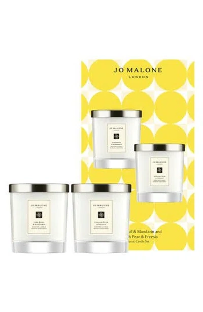 Jo Malone London ™ Lime Basil & Mandarin And English Pear & Freesia Candle Gift Set $164 Value In White
