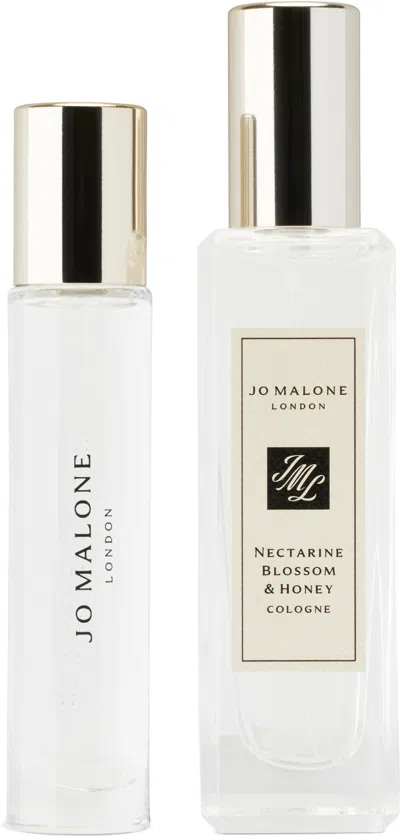 Jo Malone London Limited Edition Nectarine Blossom & Honey Home & Away Duo Set In N/a