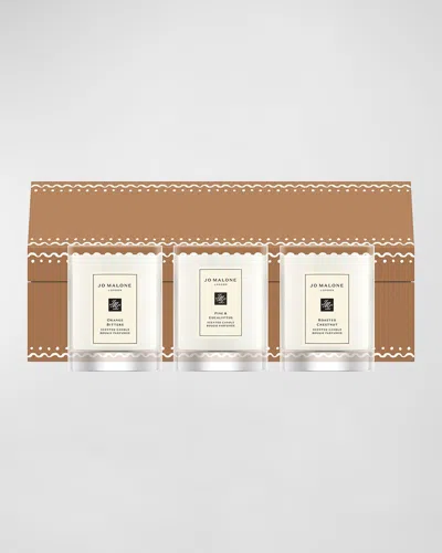 Jo Malone London Trio Of Travel Candles, 3 X 65 G In White