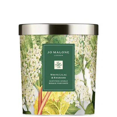 Jo Malone London White Lilac & Rhubarb Charity Candle 200g In Green