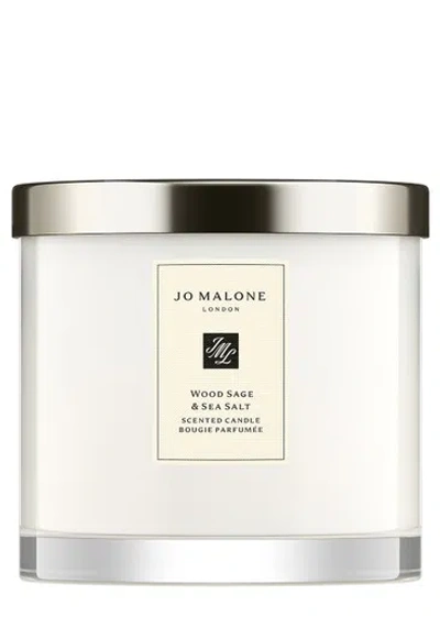 Jo Malone London Wood Sage & Sea Salt Deluxe Candle 600g In White