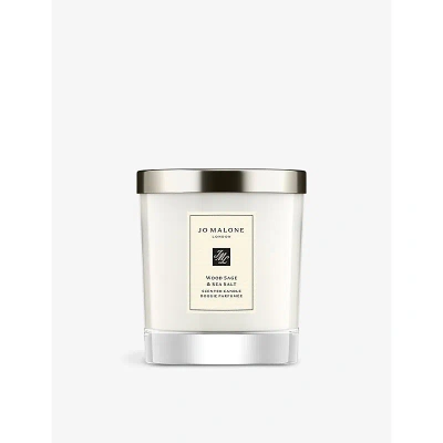 Jo Malone London Wood Sage & Sea Salt Scented Candle 200g In White