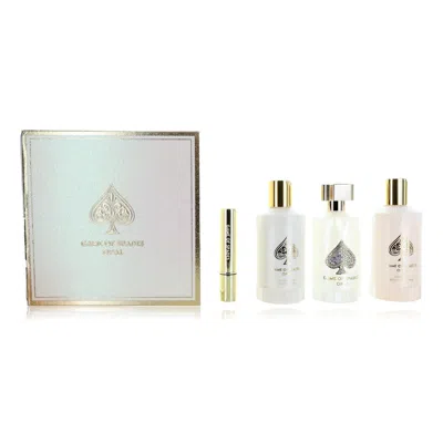 J.o. Milano Game Of Spades Opal By Jo Milano, 4 Piece Gift Set For Unisex In Transparent