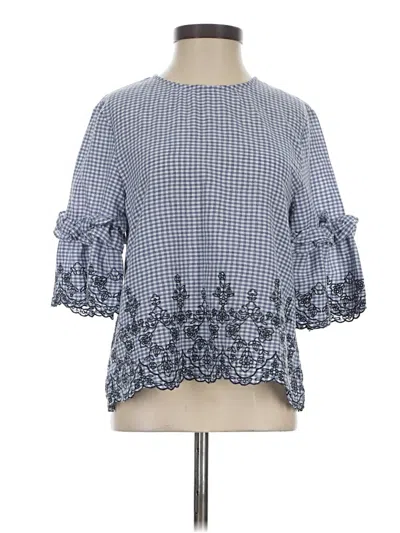 Pre-owned Joa 3/4 Sleeve T-shirt In Blue