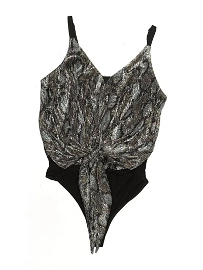 Pre-owned Joa Bodysuit In Black