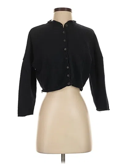 Pre-owned Joa Cardigan Sweater In Black