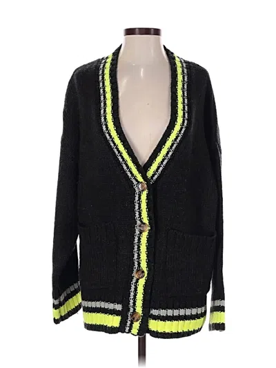 Pre-owned Joa Cardigan Sweater In Black