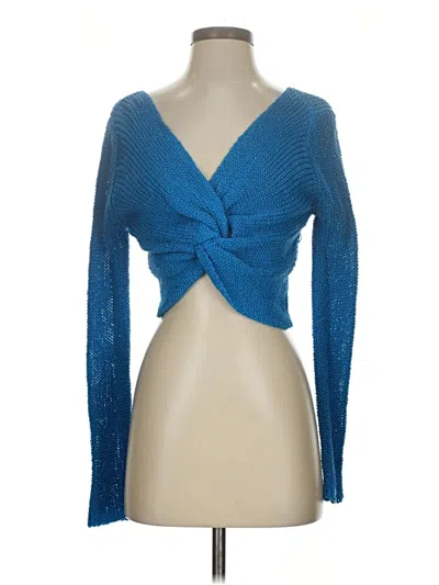 Pre-owned Joa Cardigan Sweater In Blue