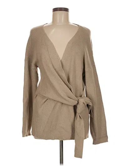 Pre-owned Joa Cardigan Sweater In Tan