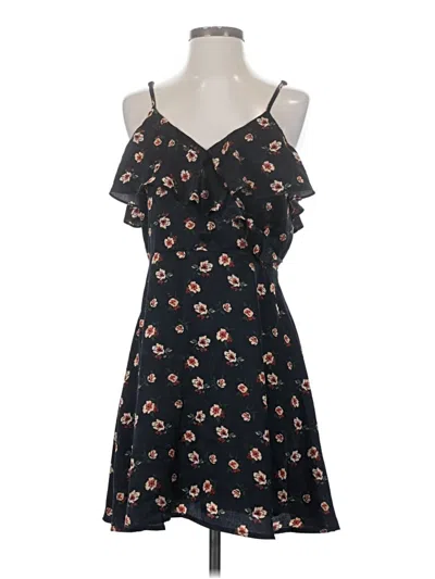 Pre-owned Joa Casual Dress In Black