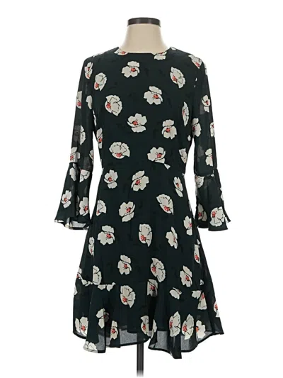 Pre-owned Joa Casual Dress In Black