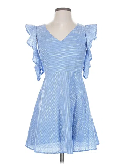 Pre-owned Joa Casual Dress In Blue