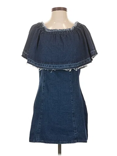 Pre-owned Joa Casual Dress In Blue