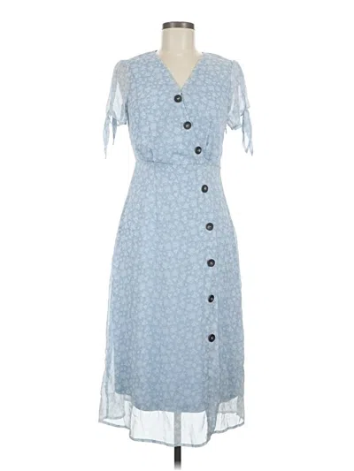 Pre-owned Joa Casual Dress In Blue