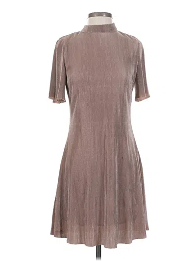 Pre-owned Joa Casual Dress In Brown