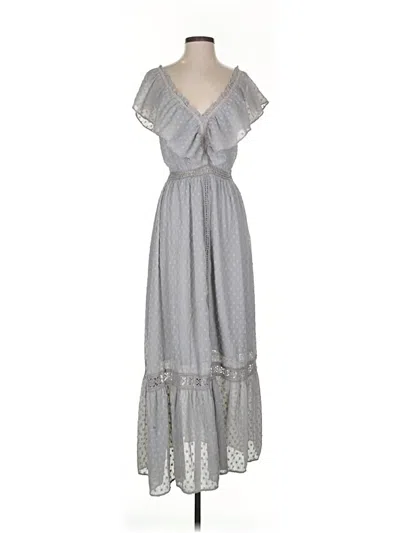 Pre-owned Joa Casual Dress In Gray