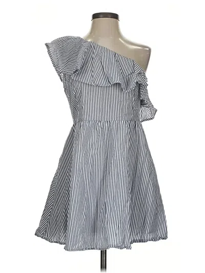Pre-owned Joa Casual Dress In Gray