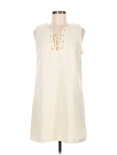 Pre-owned Joa Casual Dress In Ivory