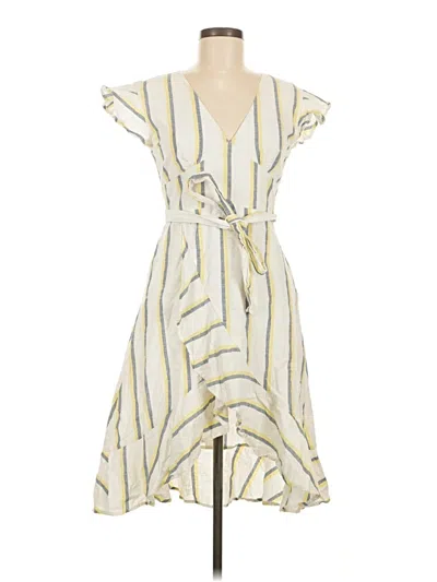 Pre-owned Joa Casual Dress In Ivory