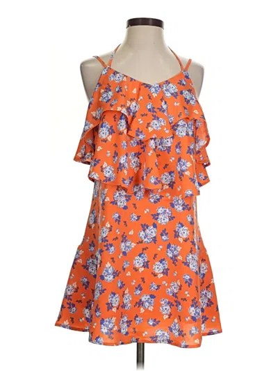 Pre-owned Joa Casual Dress In Orange