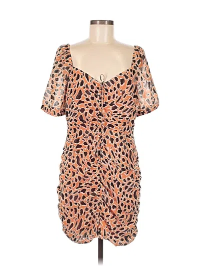Pre-owned Joa Casual Dress In Orange