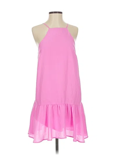 Pre-owned Joa Casual Dress In Pink