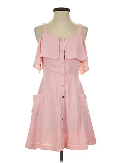 Pre-owned Joa Casual Dress In Pink