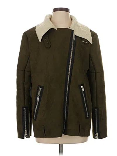 Pre-owned Joa Coat In Green