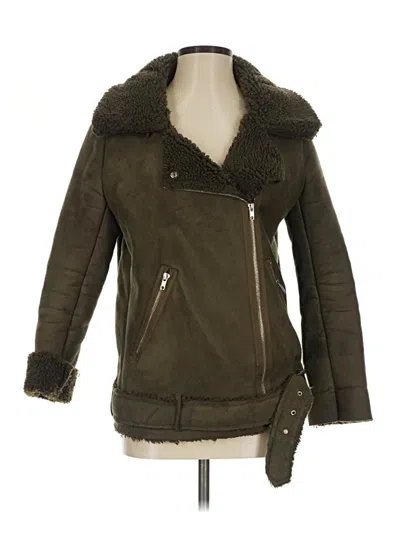 Pre-owned Joa Coat In Green