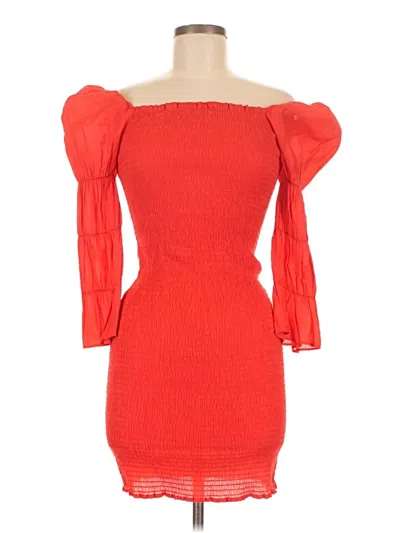 Pre-owned Joa Cocktail Dress In Red