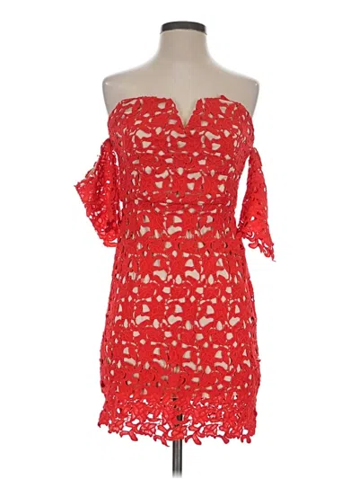 Pre-owned Joa Cocktail Dress In Red