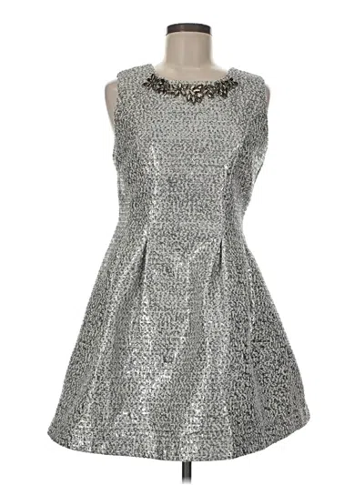 Pre-owned Joa Cocktail Dress In Silver