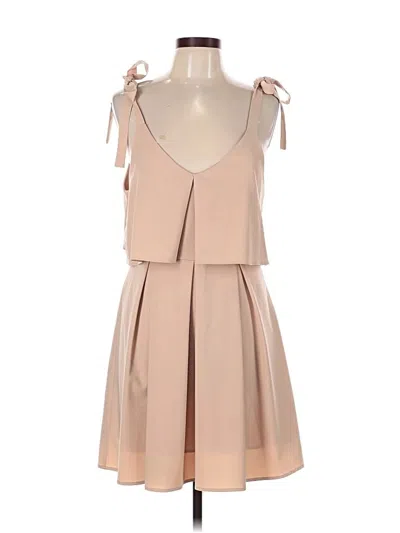 Pre-owned Joa Cocktail Dress In Tan