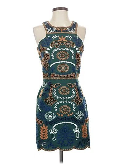 Pre-owned Joa Cocktail Dress In Teal
